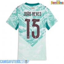 Camisa de time de futebol Portugal Joao Neves #15 Replicas 2º Equipamento Feminina Mundo 2026 Manga Curta